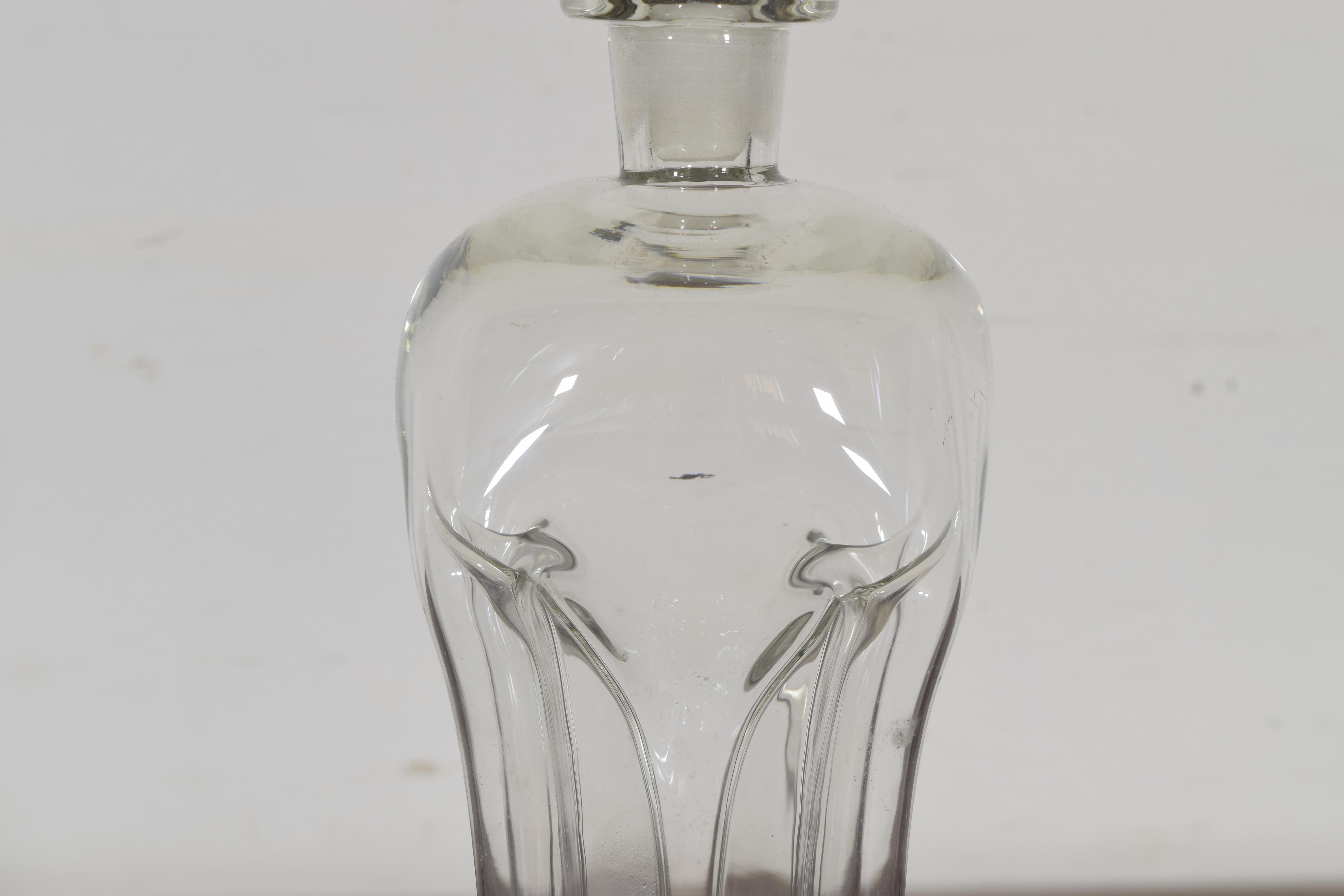 Italian Blown Glass Decanter, 20th Century 1