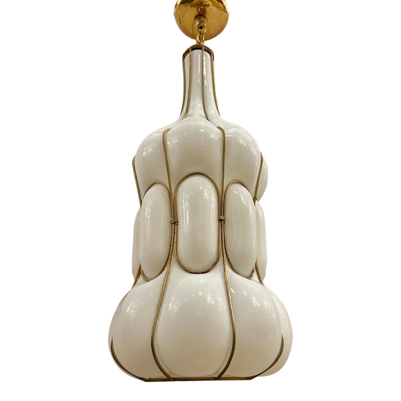 Mid-20th Century Italian Blown Glass Lantern For Sale