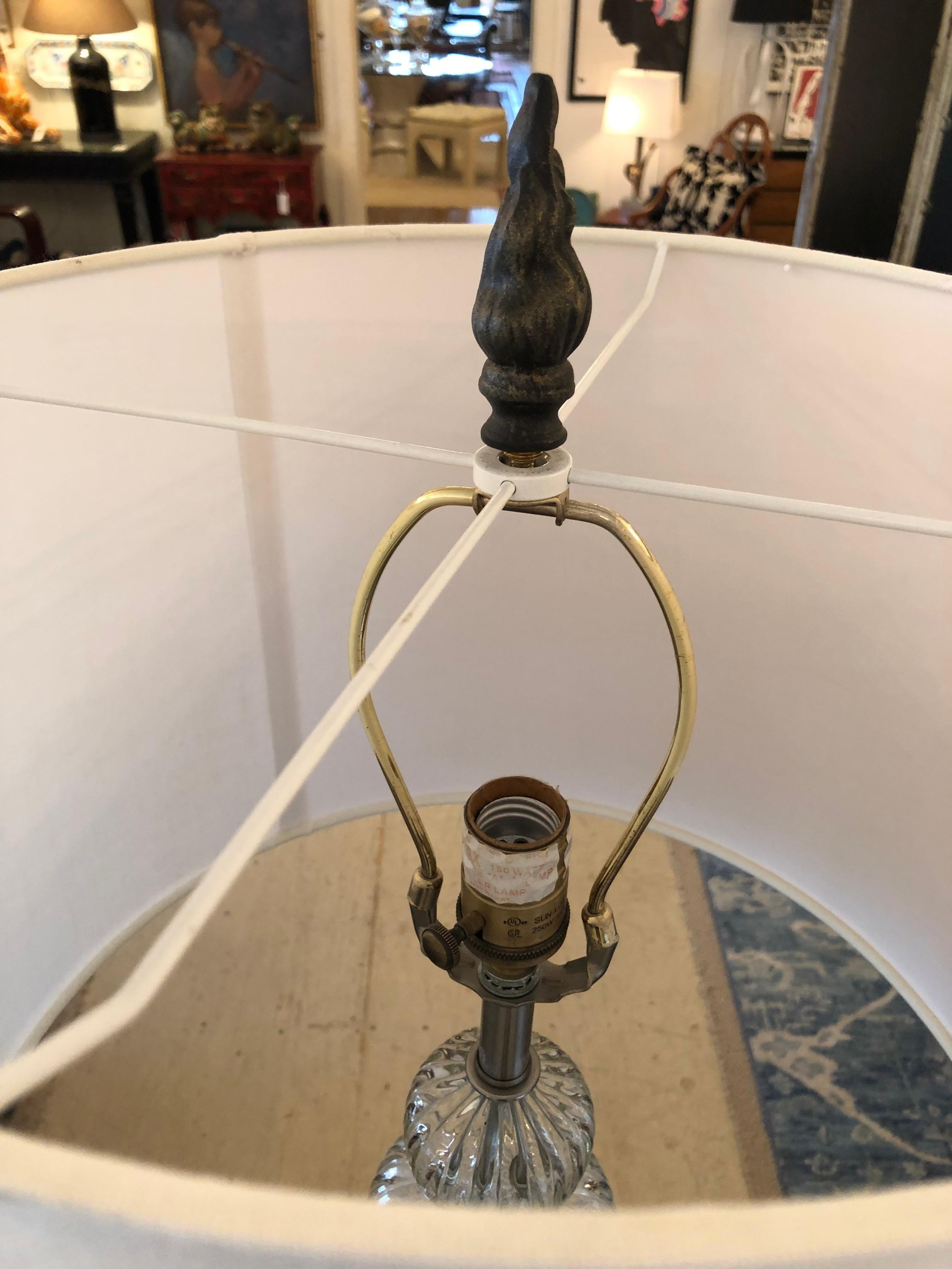 Italian Blown Glass Murano Floor Lamp with Glass Orbs 2