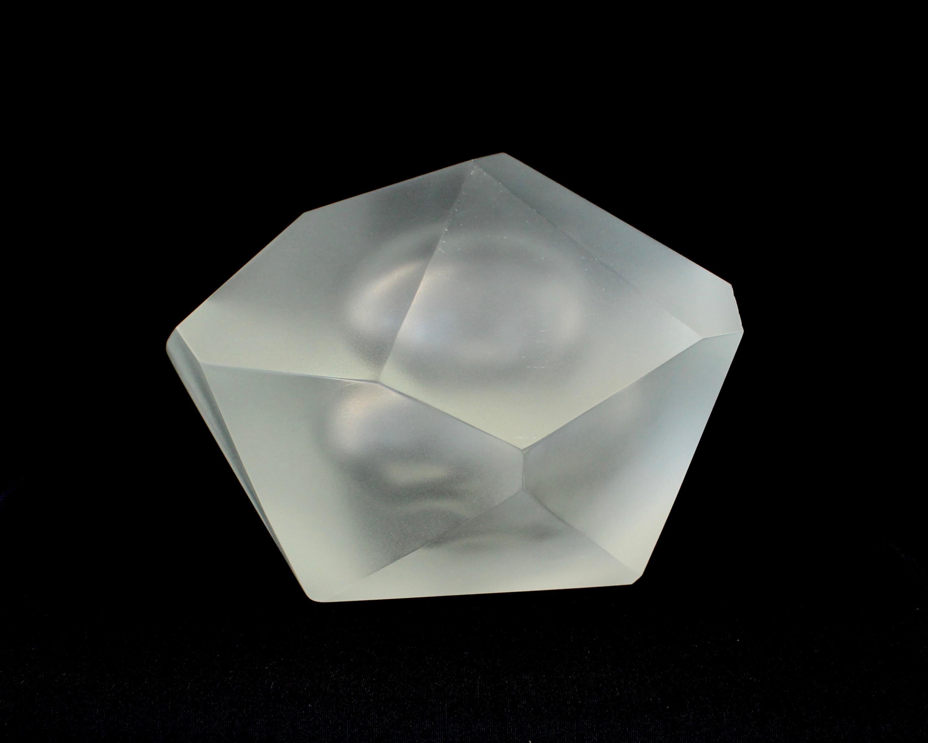 Contemporary Italian Blown Glass Sculpture by Massimo Micheluzzi, Murano, 2021 For Sale