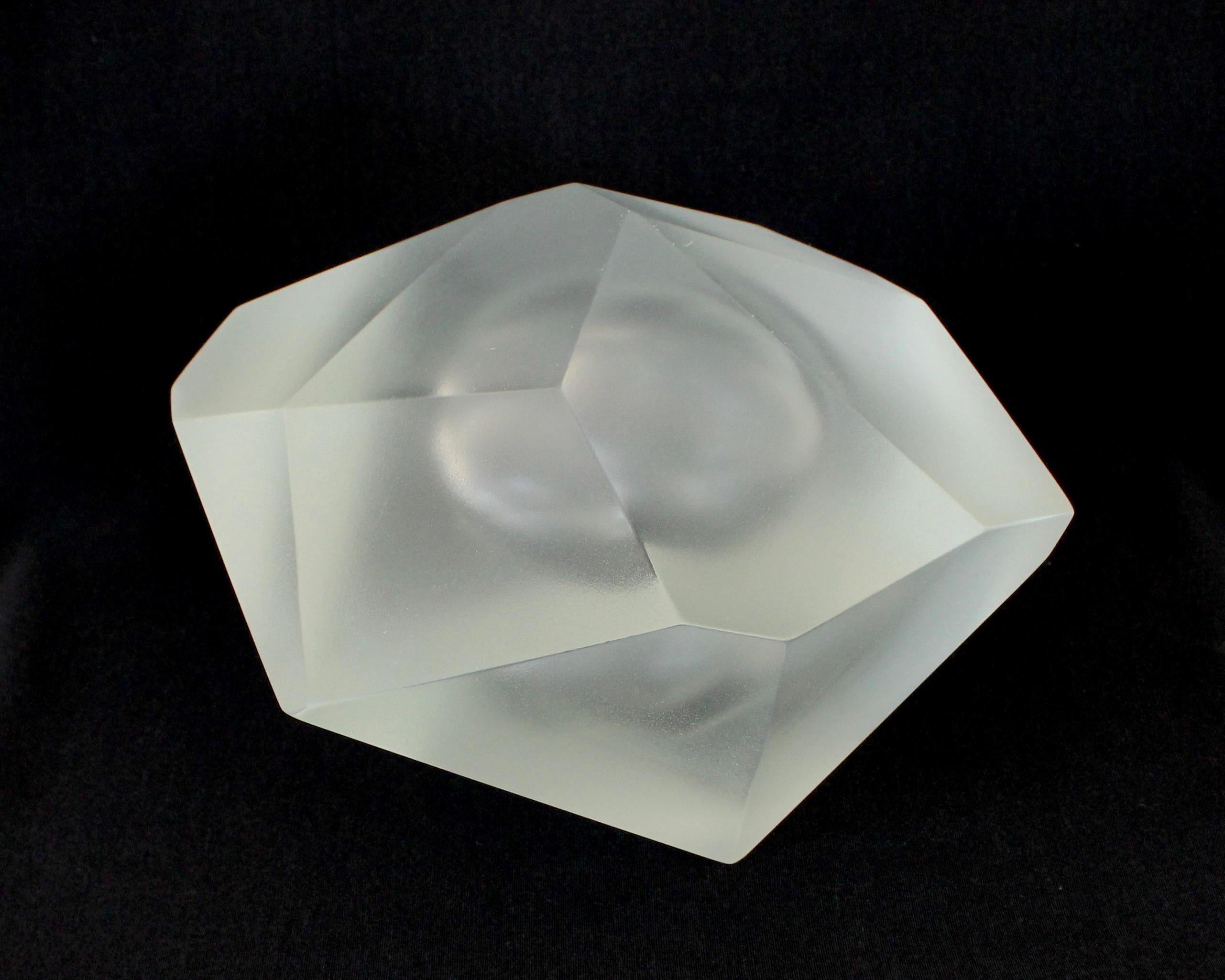 Italienische Skulptur aus mundgeblasenem Glas von Massimo Micheluzzi, Murano, 2021 im Angebot 1