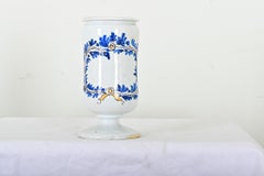 Barattolo da farmacia italiano blu e bianco