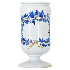 Antique Italian Blue and White Pharmacy Jar