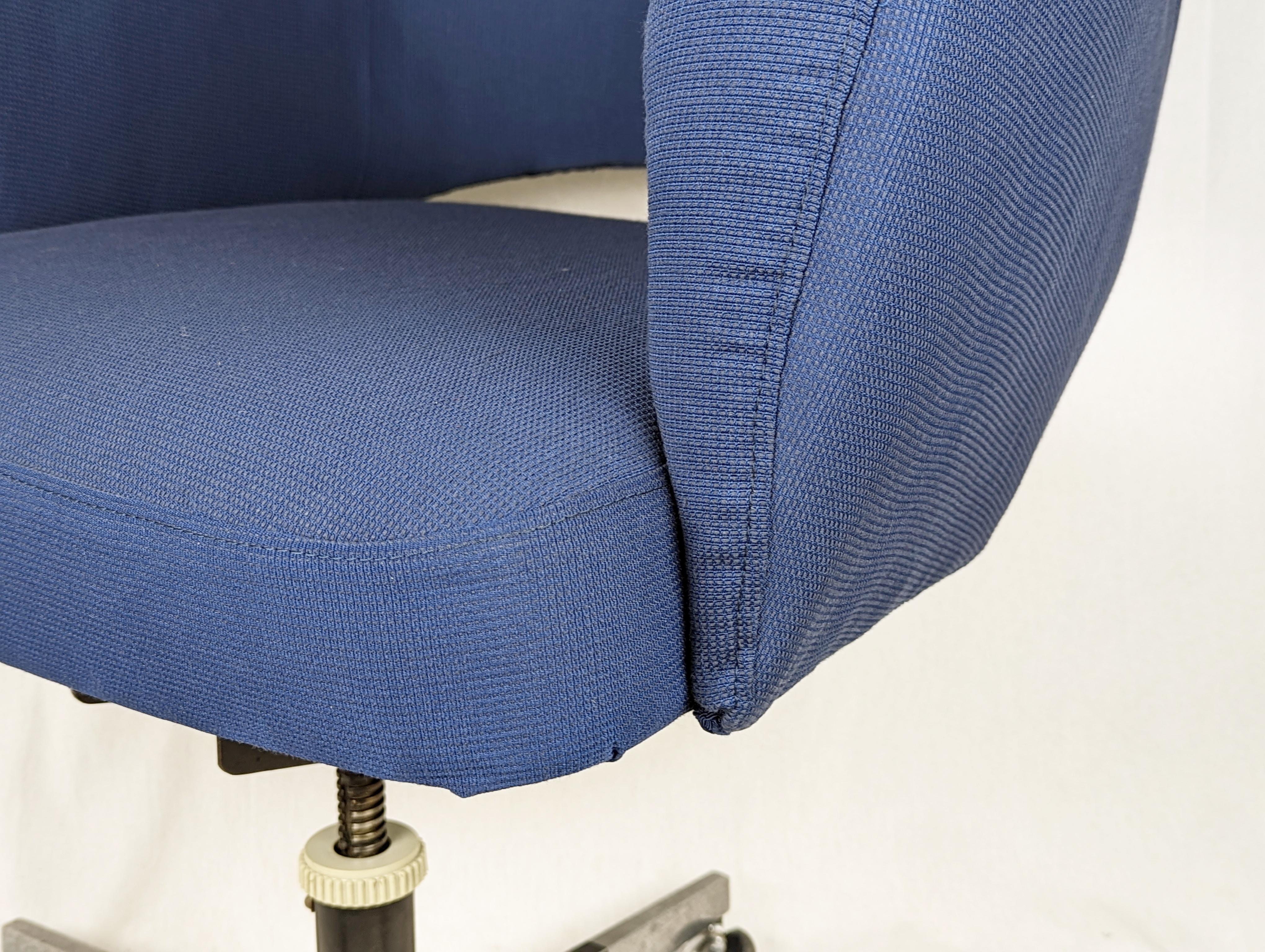 navy blue office chair with arms