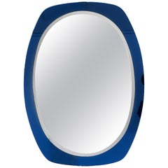 Italian Blue Glass Mirror