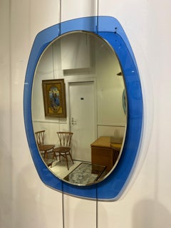 Italian Blue Mirror, 1960s