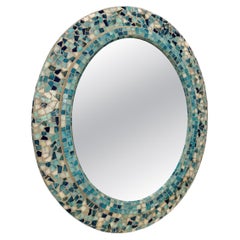 Italian Blue Mosaic Mirror