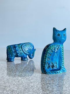 Italian Blue Rimini Ceramics by Flavia Montelupo