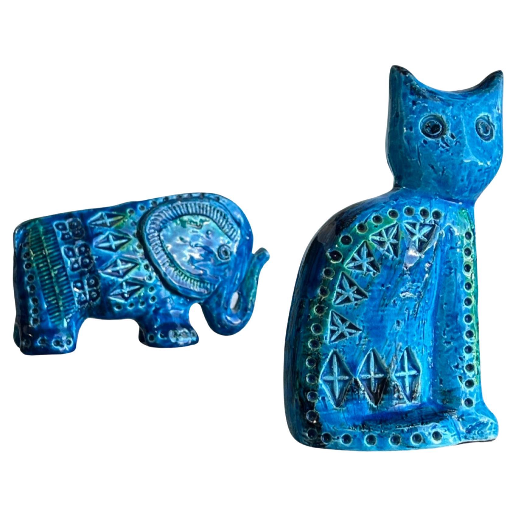 Italian Blue Rimini Ceramics by Flavia Montelupo