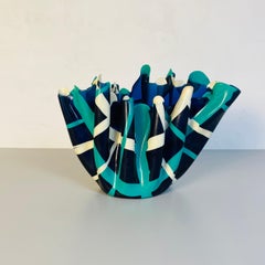 Italian Blue Soft Resin Vase by Paola Navone for Corsi Design Factory, 2019