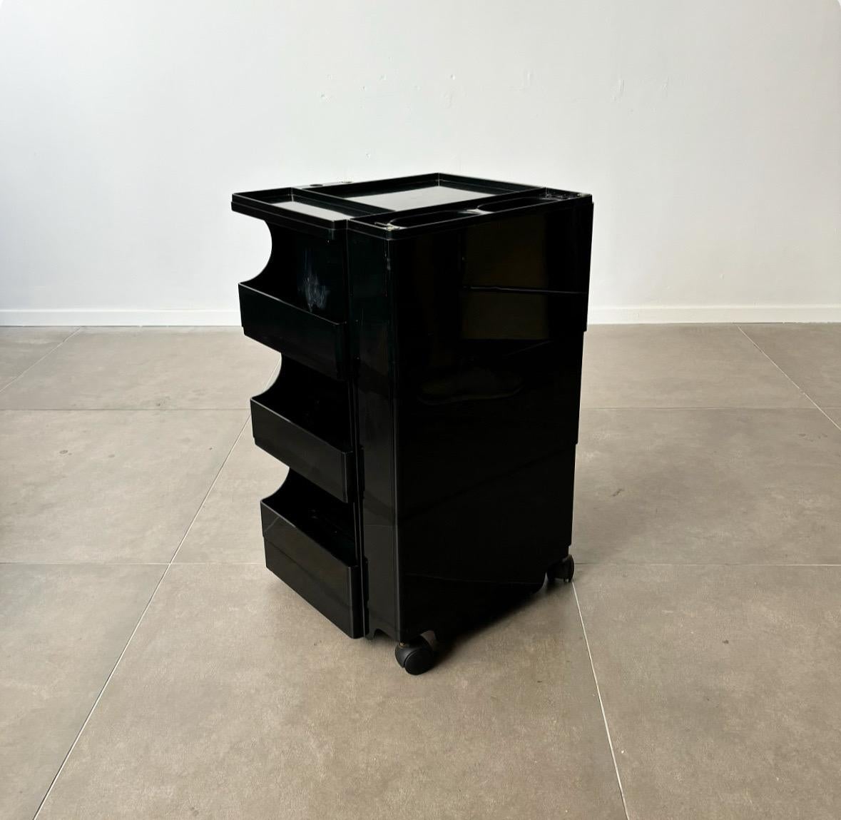 20th Century Italian Boby 3 Portable Storage System by Joe Colombo for Bieffeplast, 1960’s For Sale