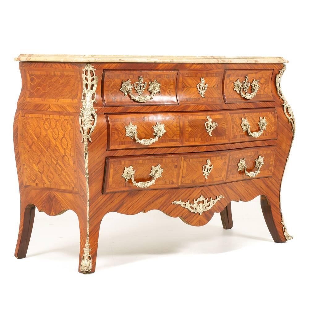 Gilt Italian Bombe Commode