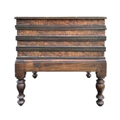 Italian Book Form Side Table with Interior Compartment, circa 1850