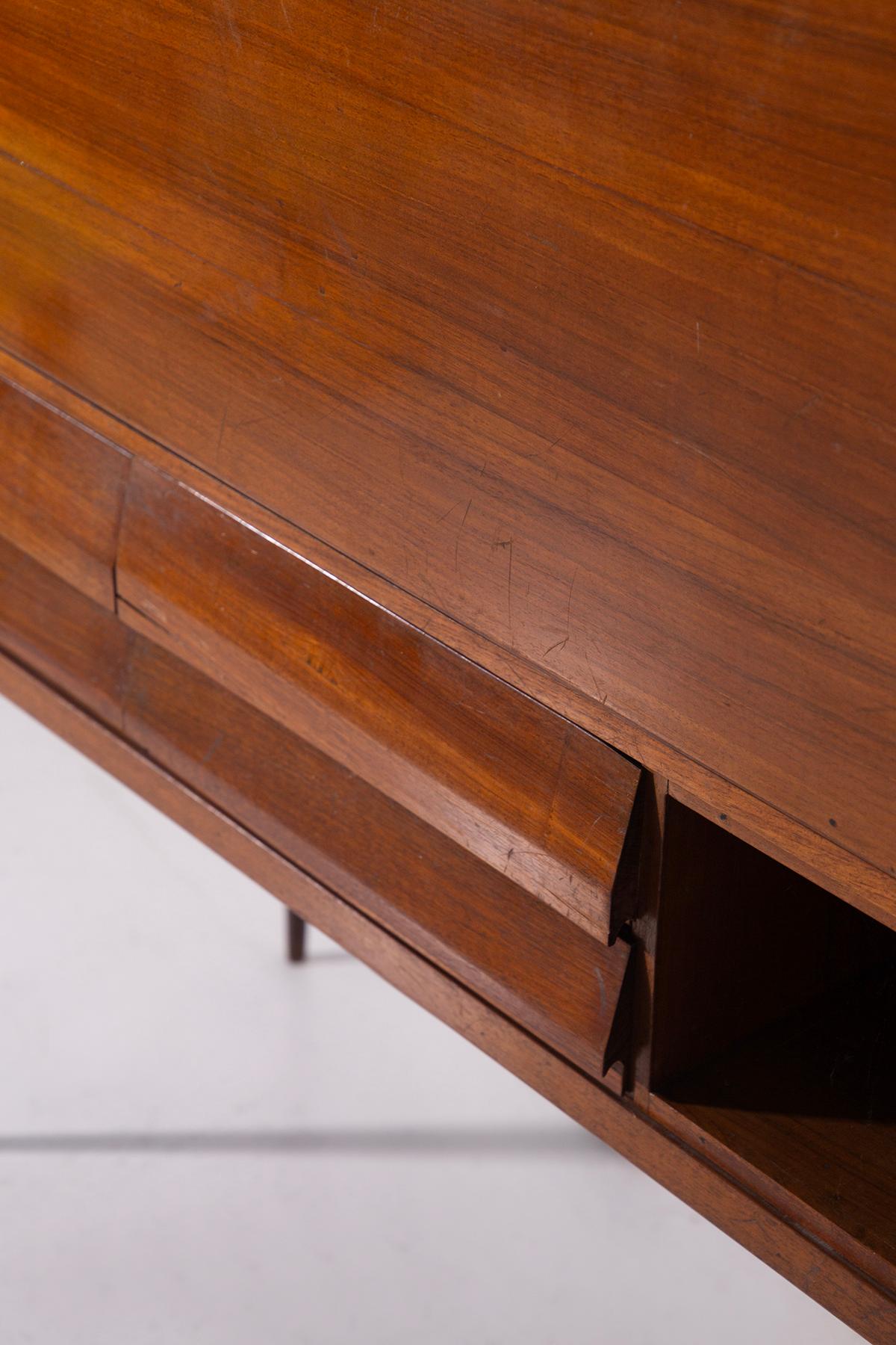 Italian bookcase cabinet in grissinato wood im Angebot 4