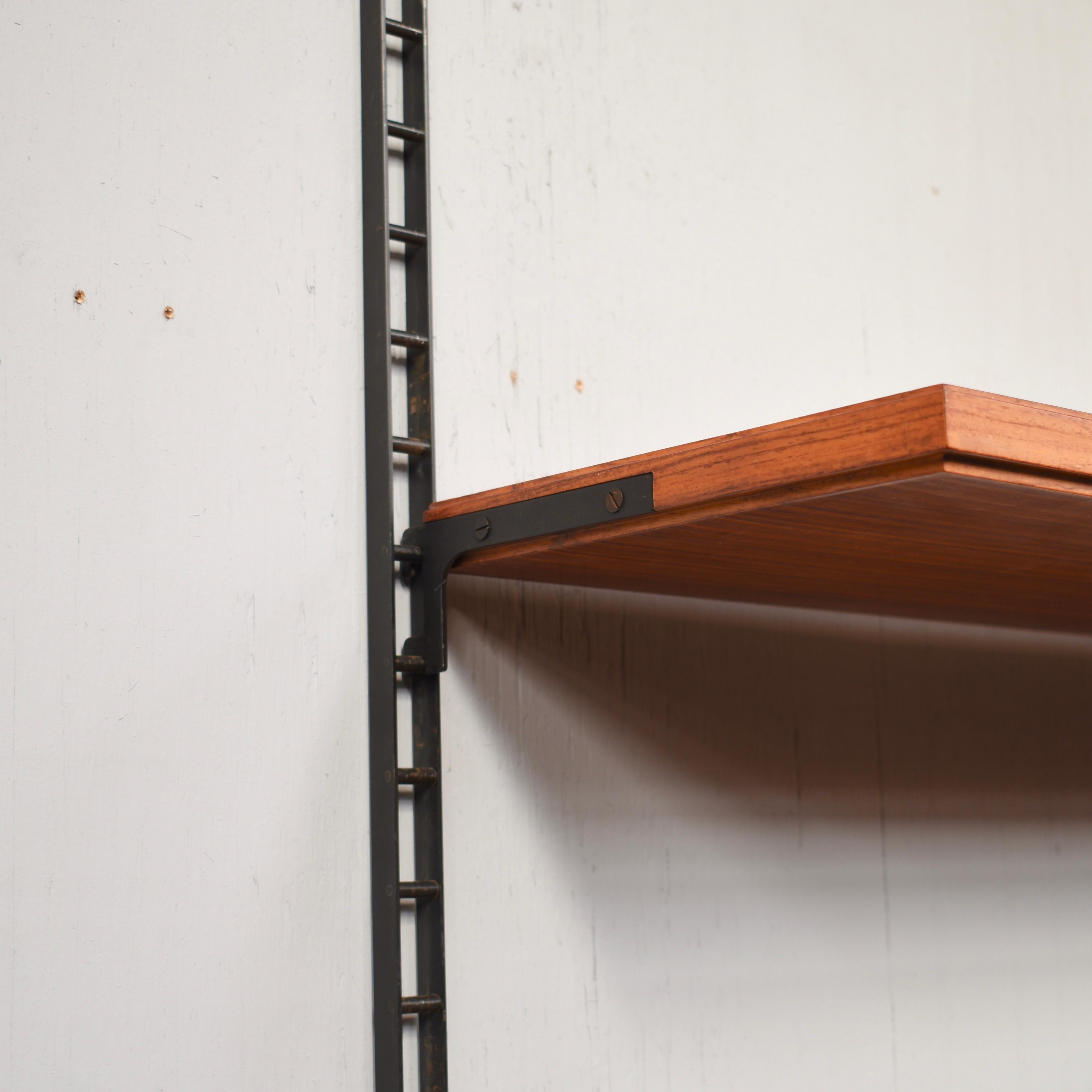 Italian Bookcase Wall Unit in Brazilian Rosewood, 1950s 4