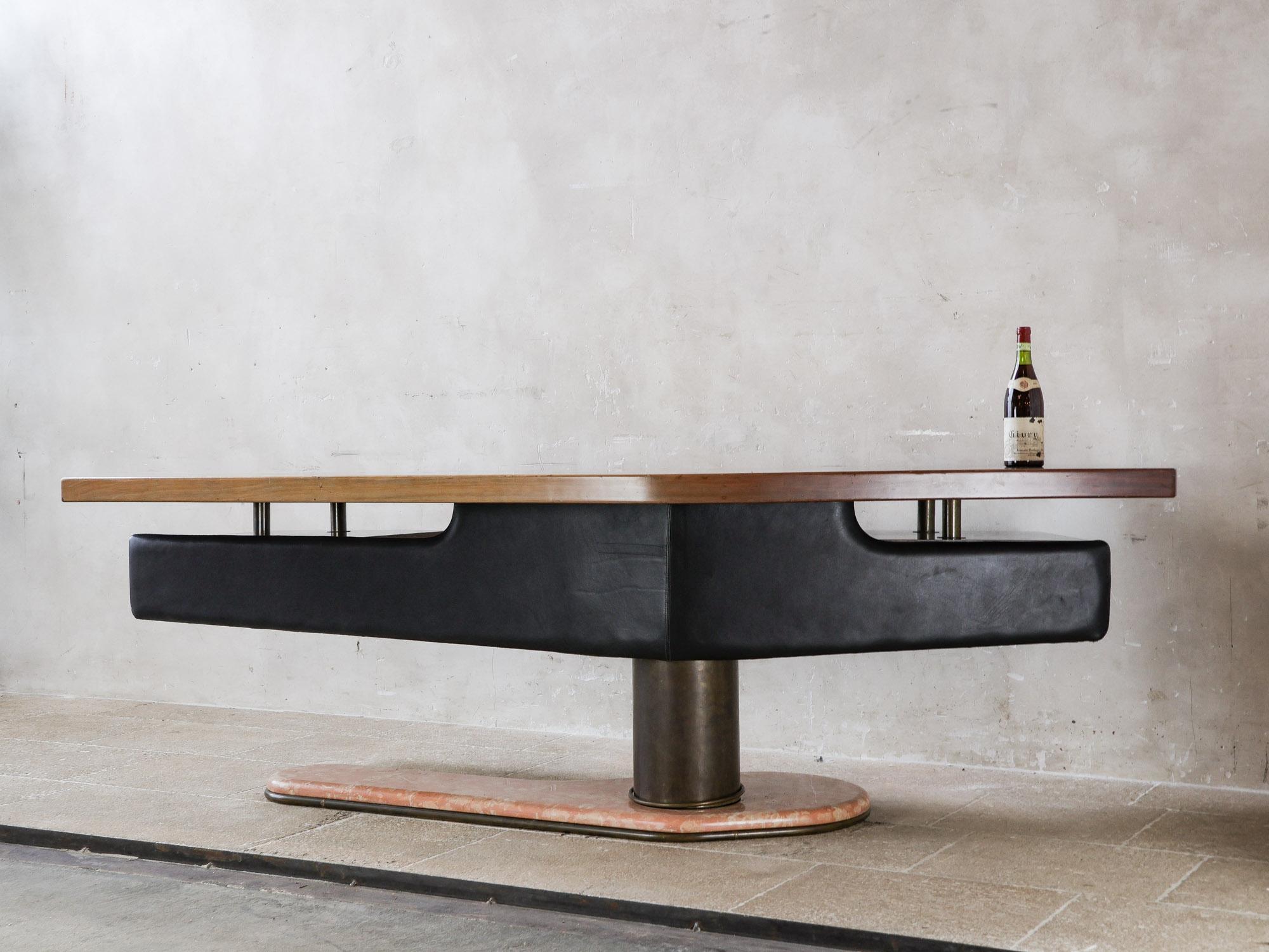 Italian Boomerang desk by Renzo Schirolli, 1960s For Sale 9