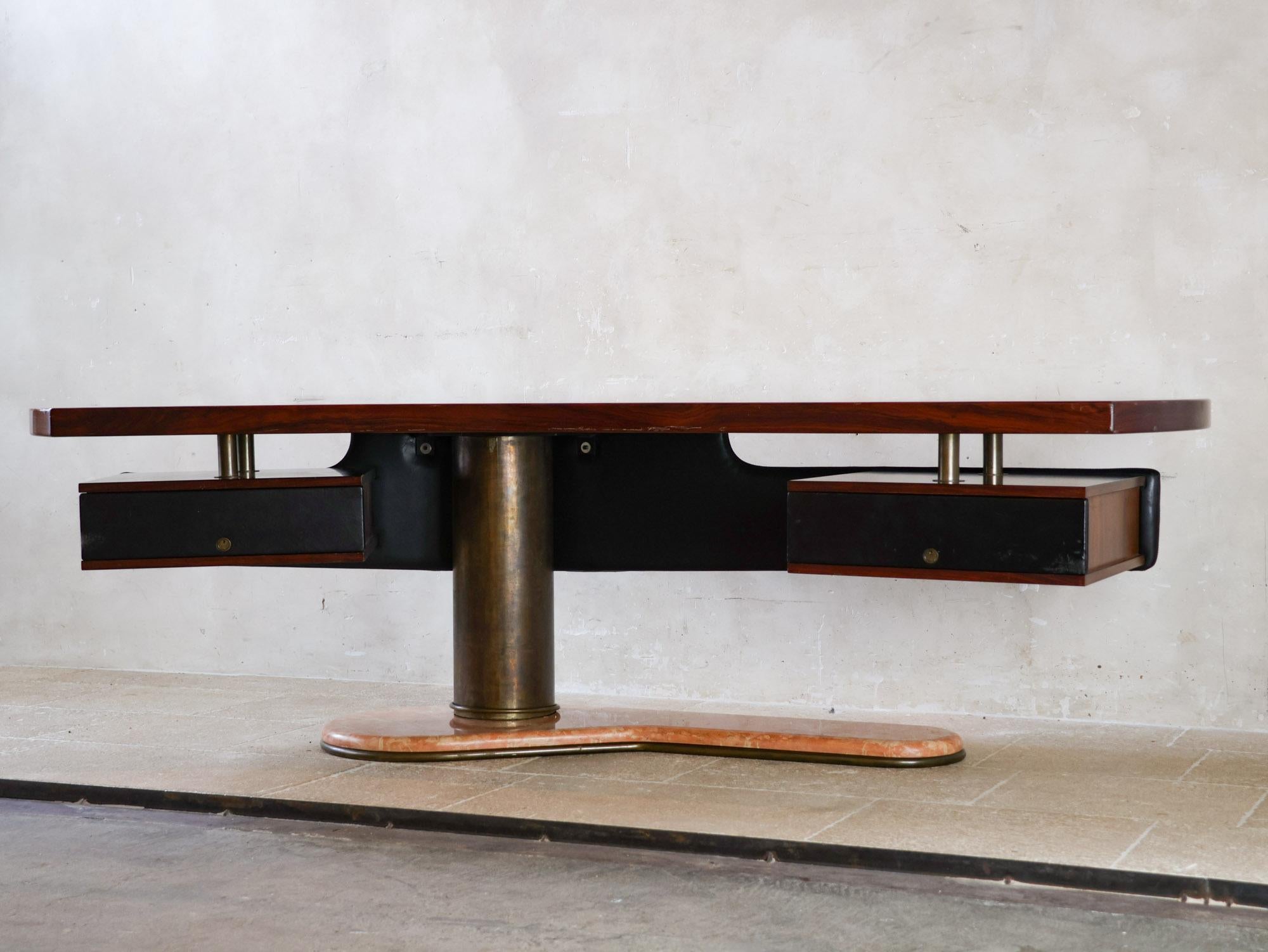 Mid-20th Century Italian Boomerang desk by Renzo Schirolli, 1960s For Sale