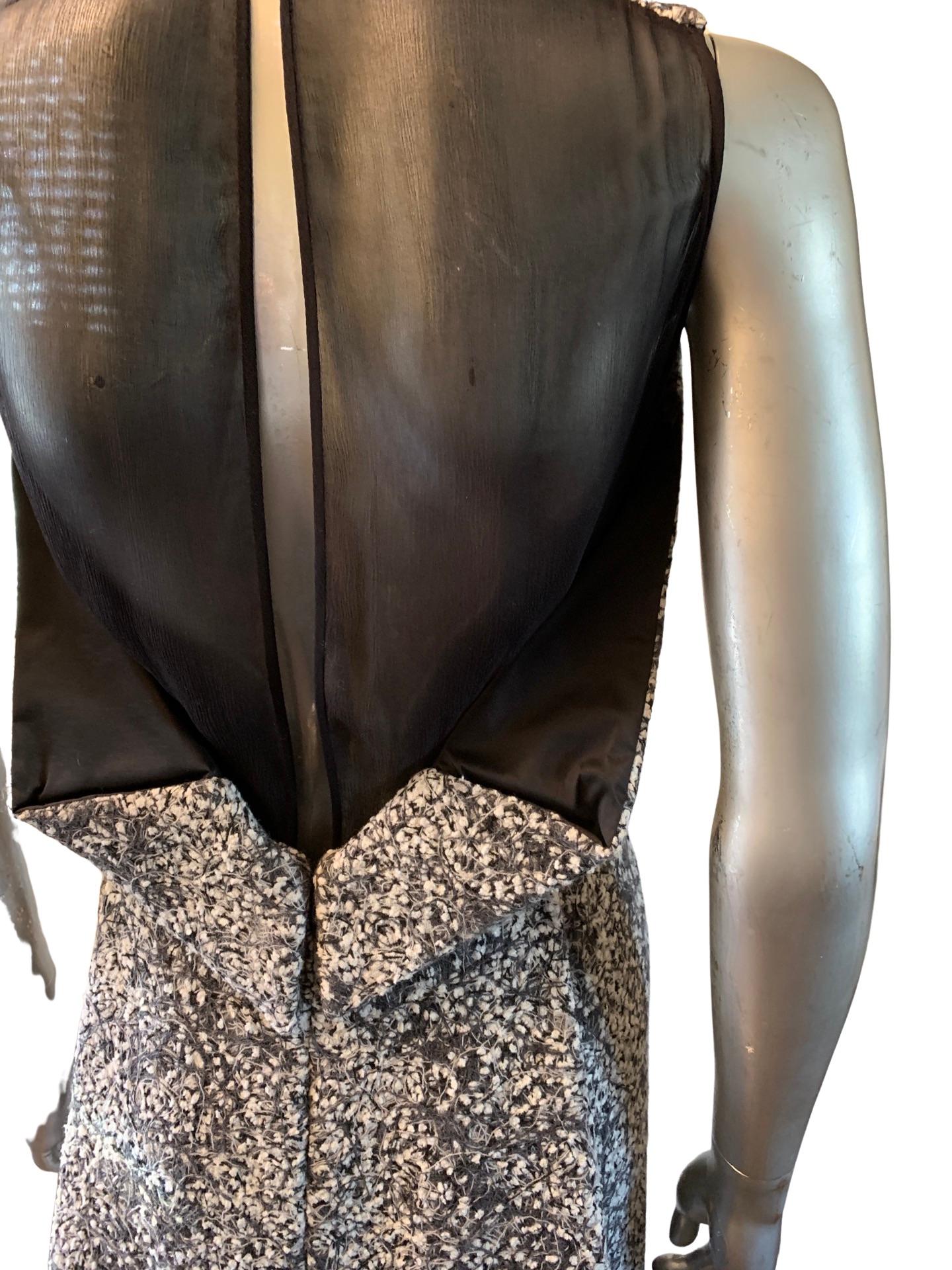 Ensemble robe et veste en bouclé italien de Peter Langner Saks Fifth Avenue Taille 6  en vente 6