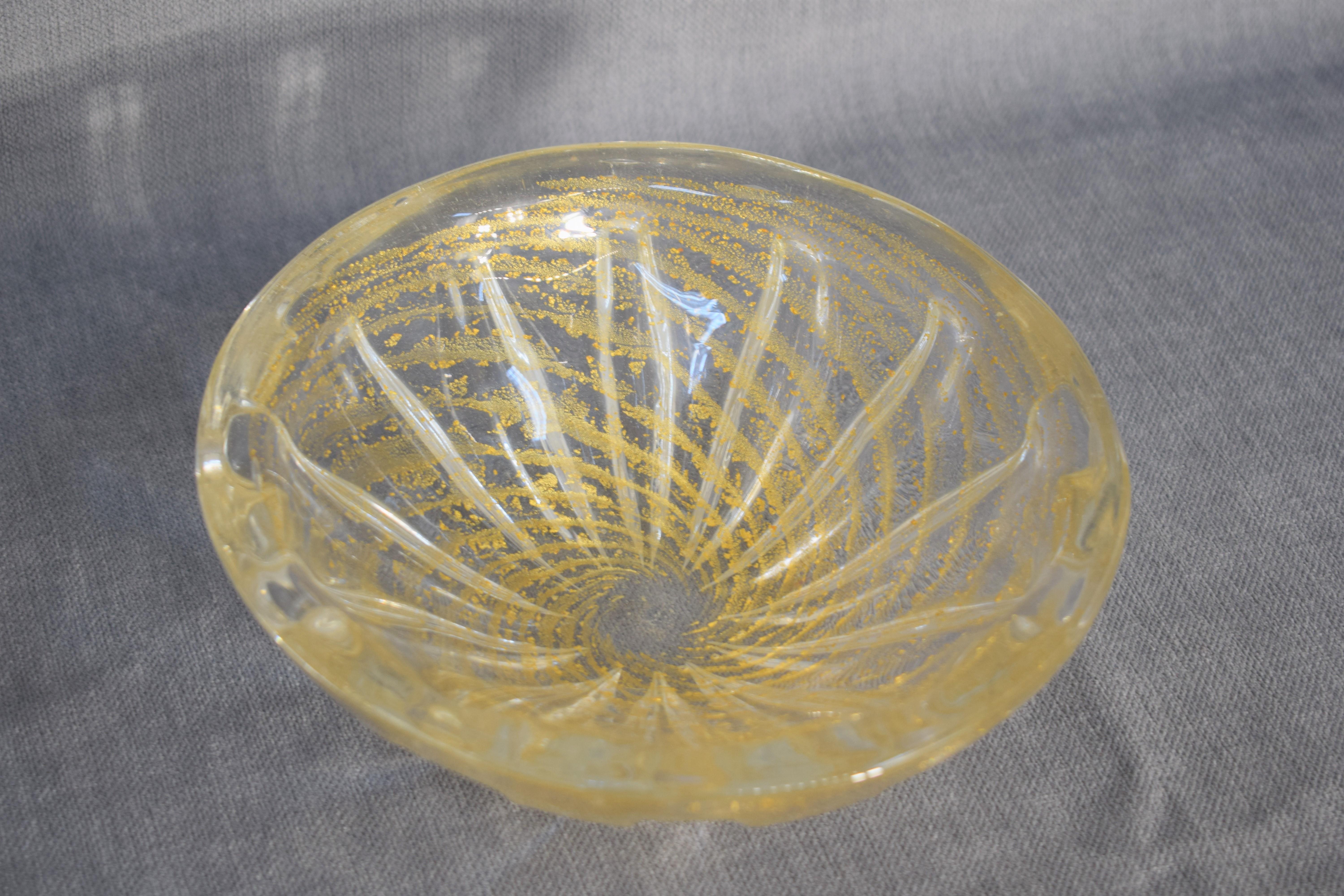 Mid-Century Modern Italian Bowl Glass by Barovier & Toso, 1960s For Sale