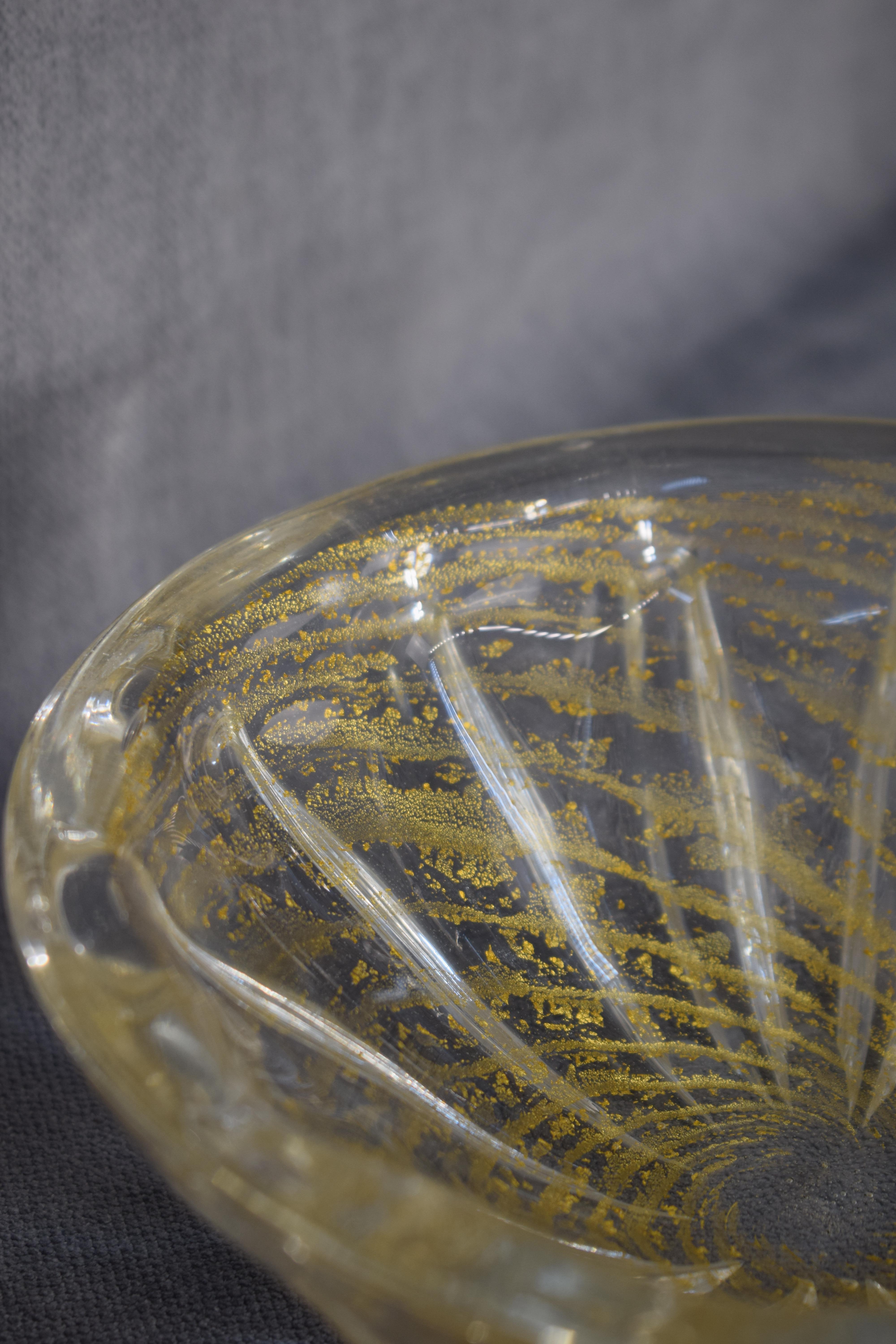 Mid-20th Century Italian Bowl Glass by Barovier & Toso, 1960s For Sale