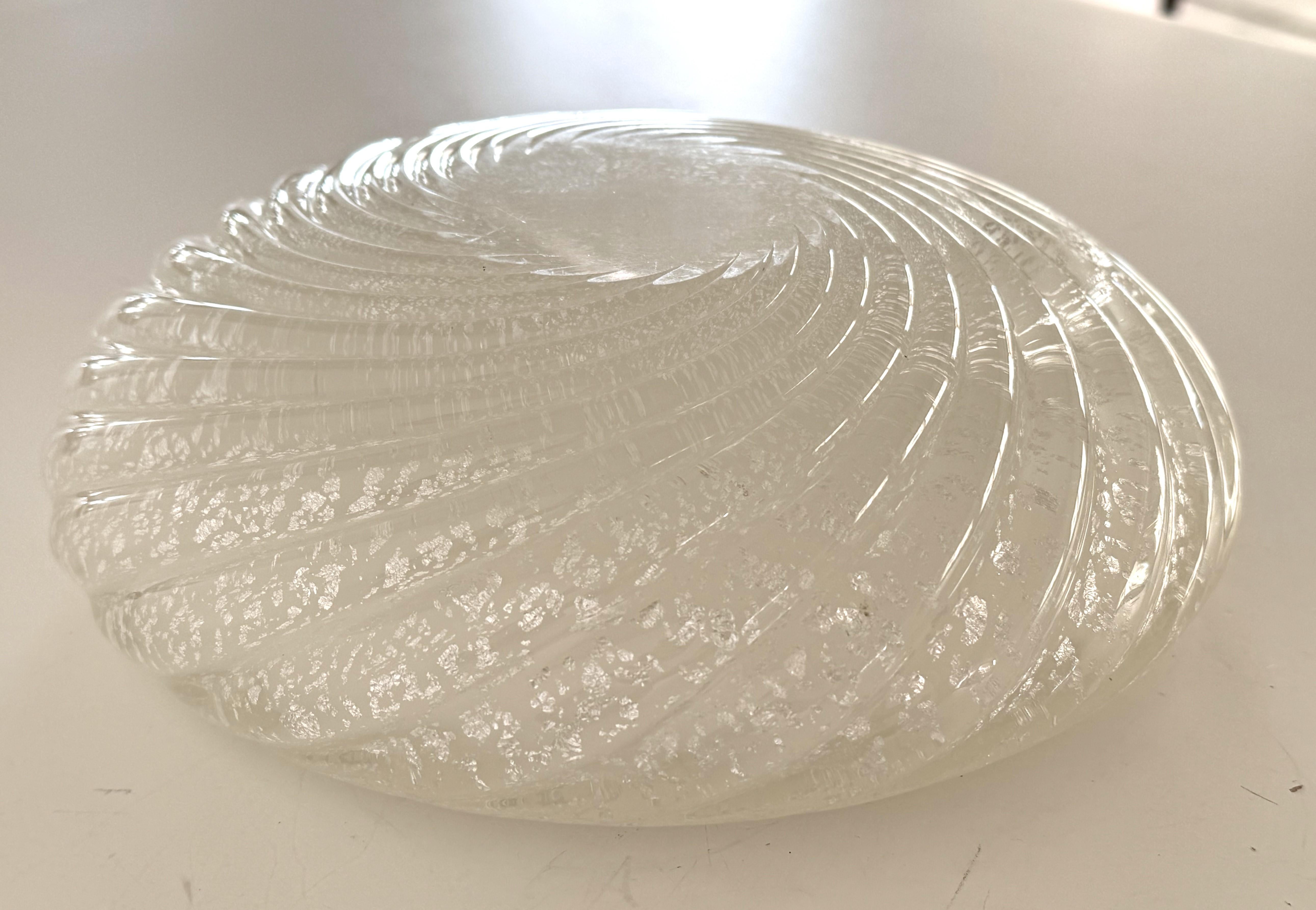 Italian Bowl or Vide-Poche in Murano Twisted Glass by Seguso, 1970s 3