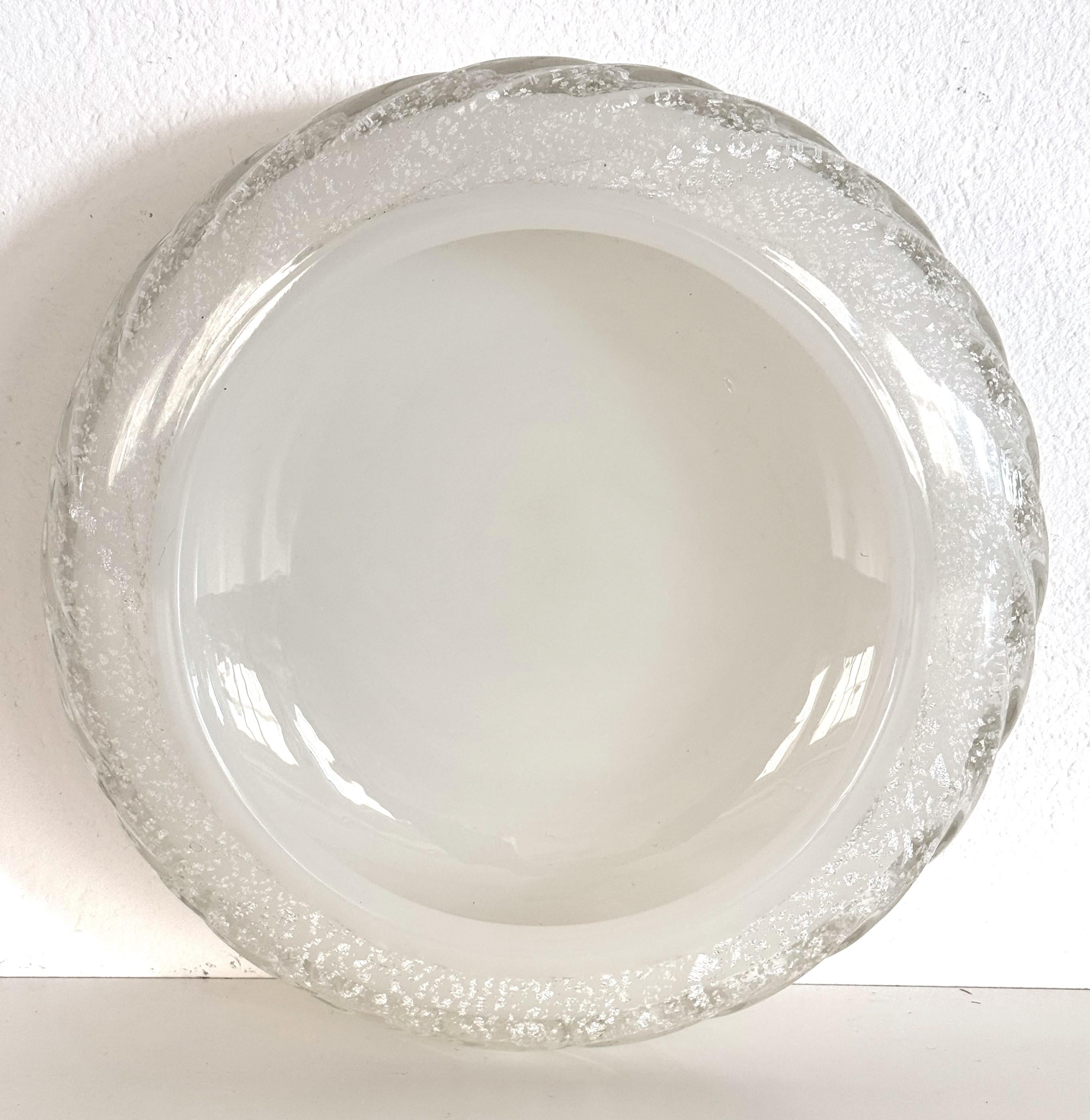 Italian Bowl or Vide-Poche in Murano Twisted Glass by Seguso, 1970s 4