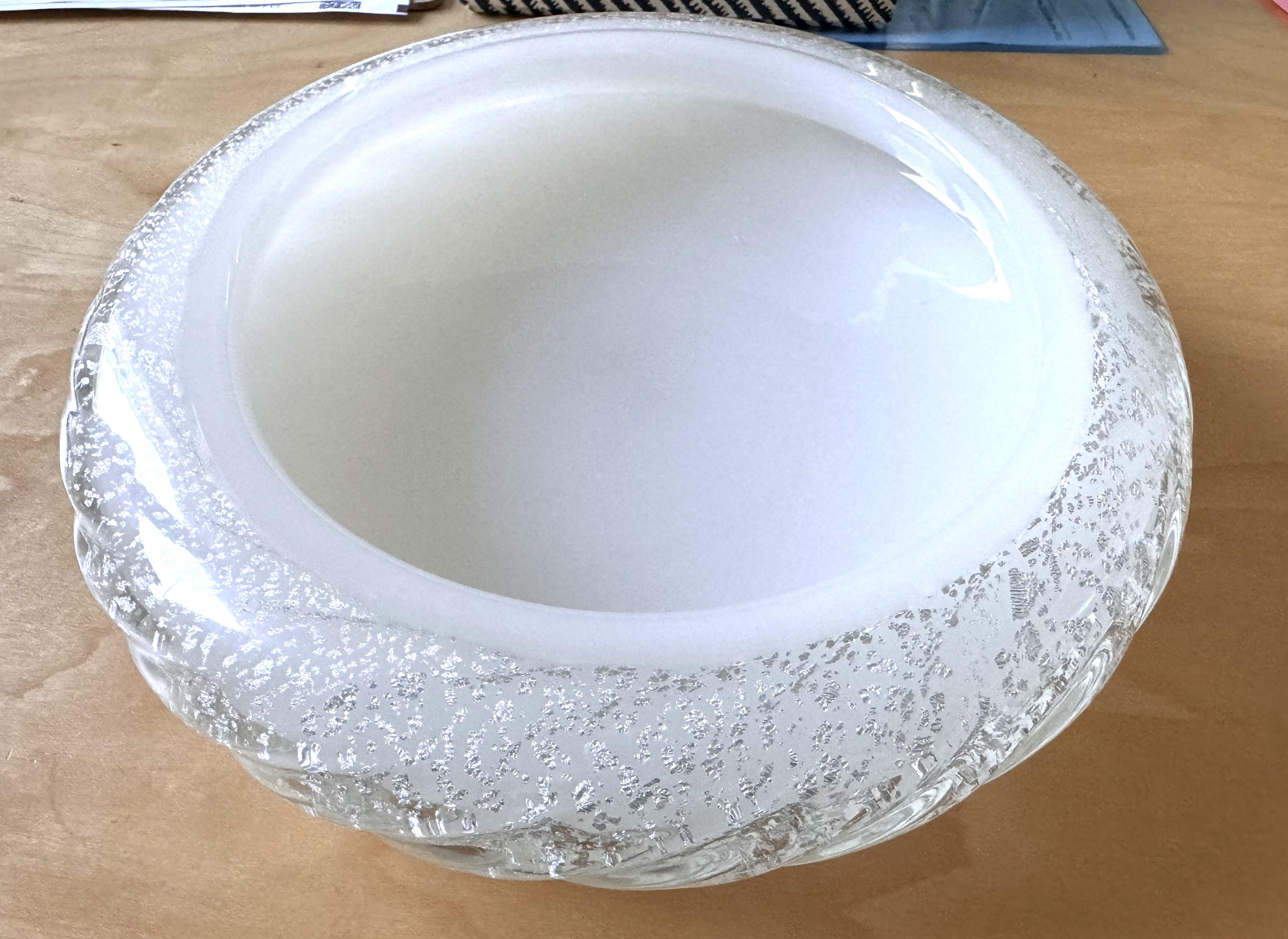Italian Bowl or Vide-Poche in Murano Twisted Glass by Seguso, 1970s 8
