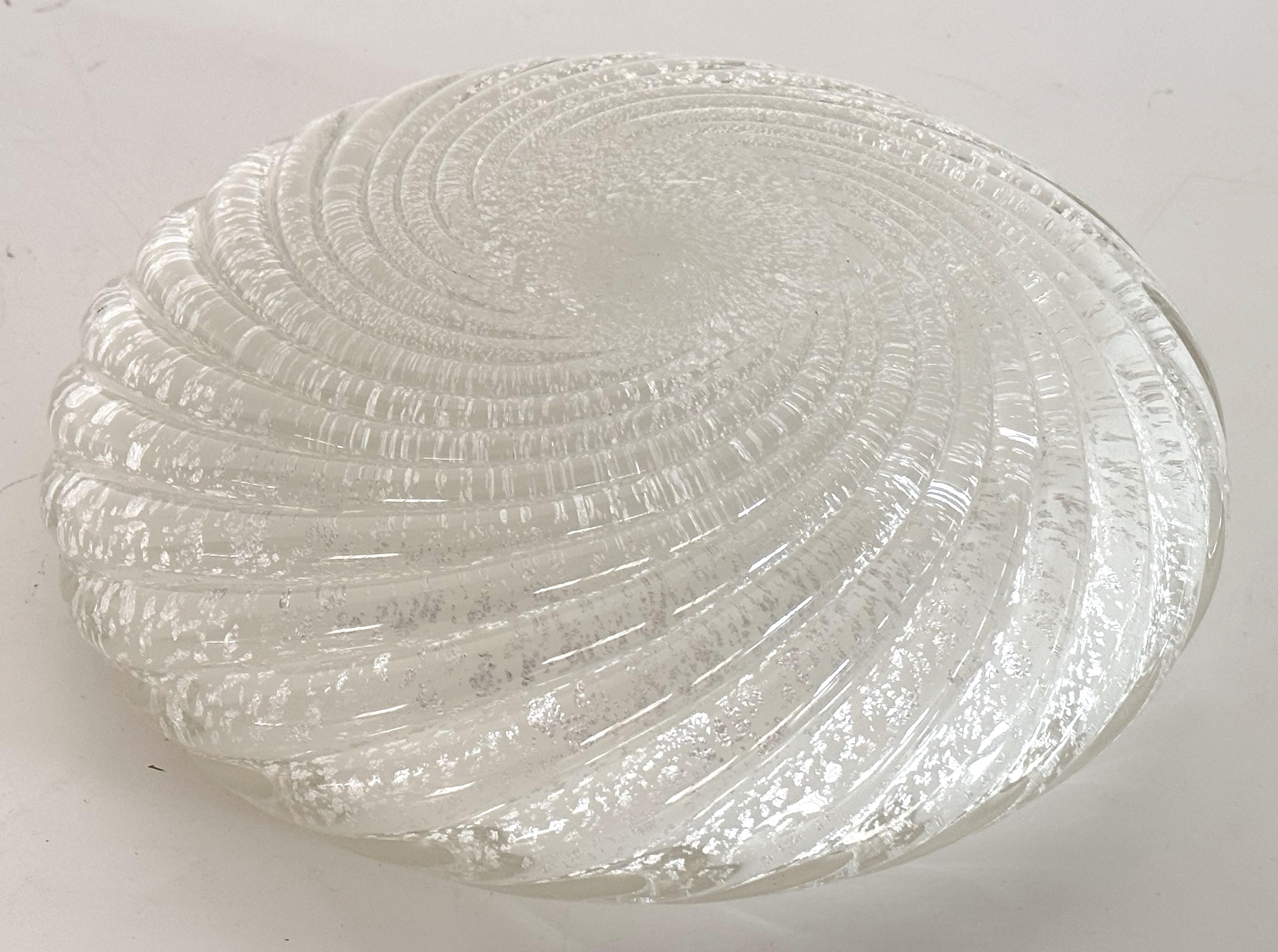 Italian Bowl or Vide-Poche in Murano Twisted Glass by Seguso, 1970s 2