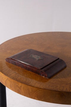 Italian box containing games in burl ART DECO