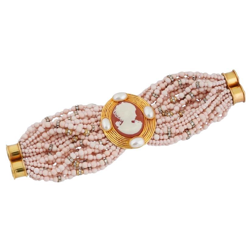 Italian Bracelet With Cameo By Valentino Garavani For Sale