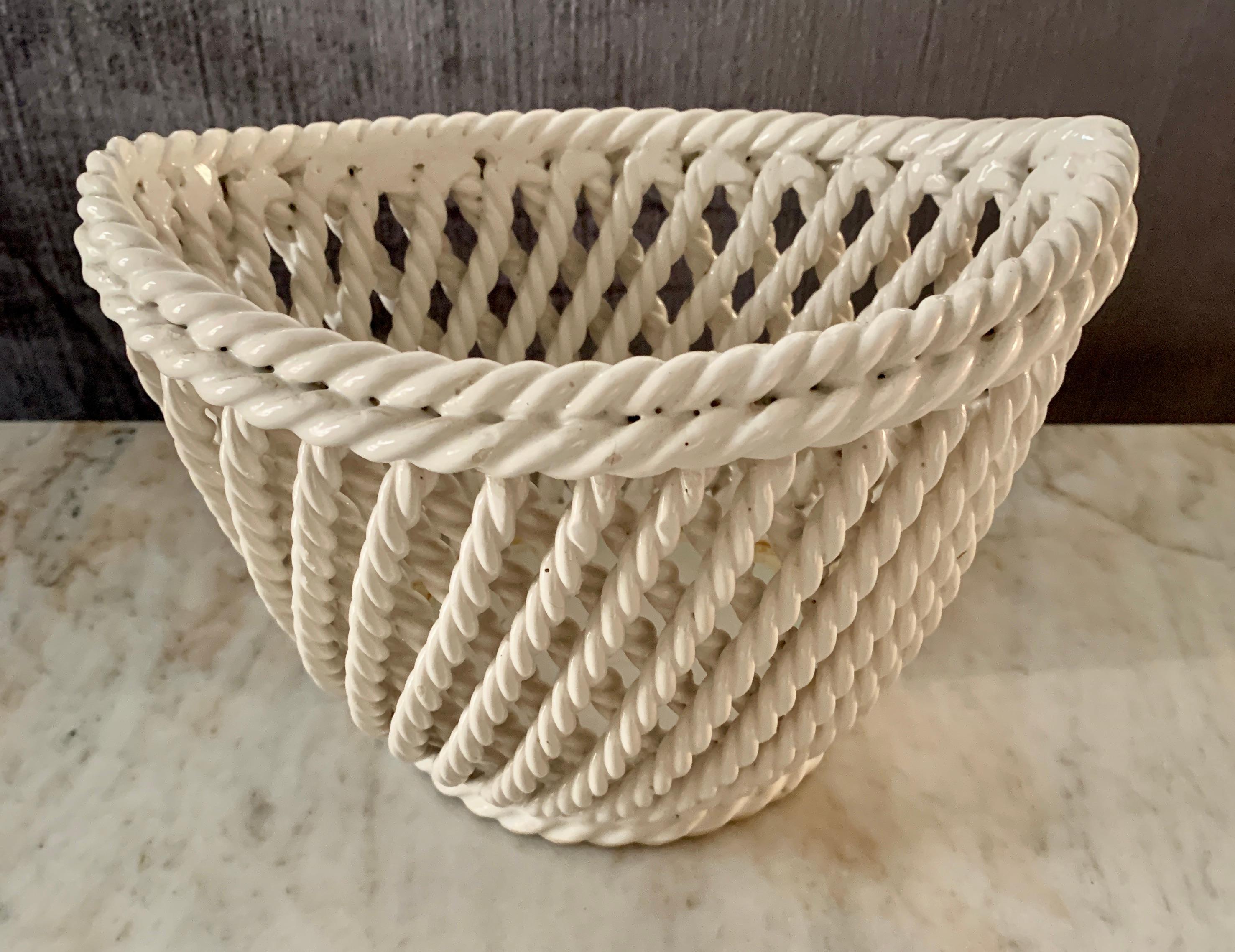 woven ceramic bowl