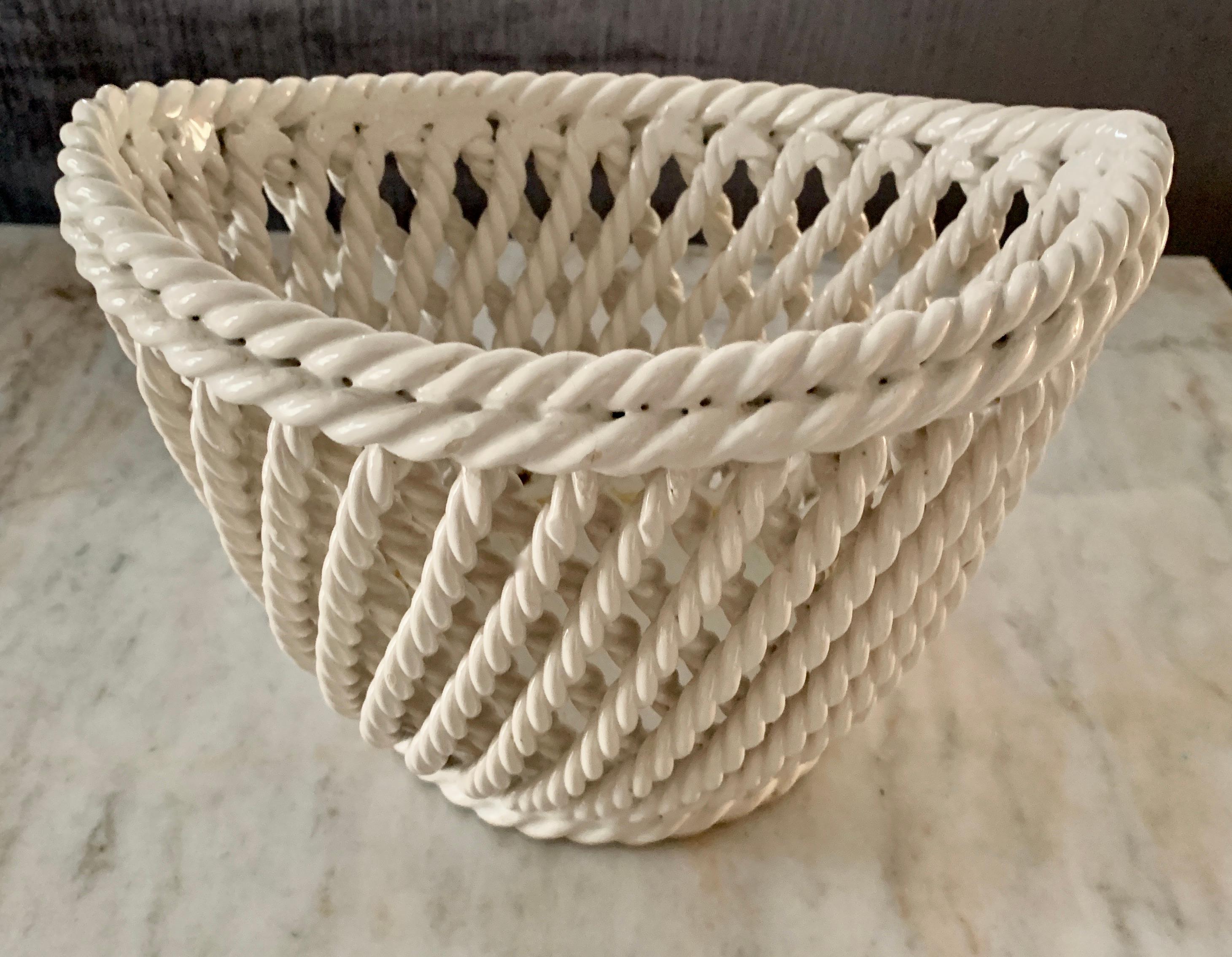 ceramic braided bowl