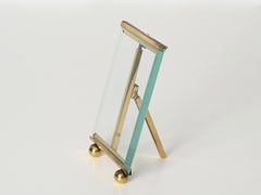 Italienischer Fotorahmen aus Messing und abgeschrägtem Glas von Pietro Chiesa, Italien 1970er Jahre