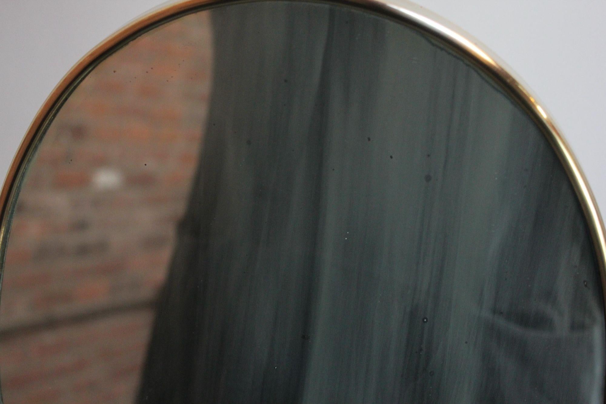 Console de coiffeuse italienne en laiton et verre en forme de rein éclairée de Luigi Brusotti 9
