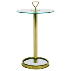 Italian Brass and Glass Occasional Table