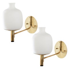 Italian Brass and Glass Sconces