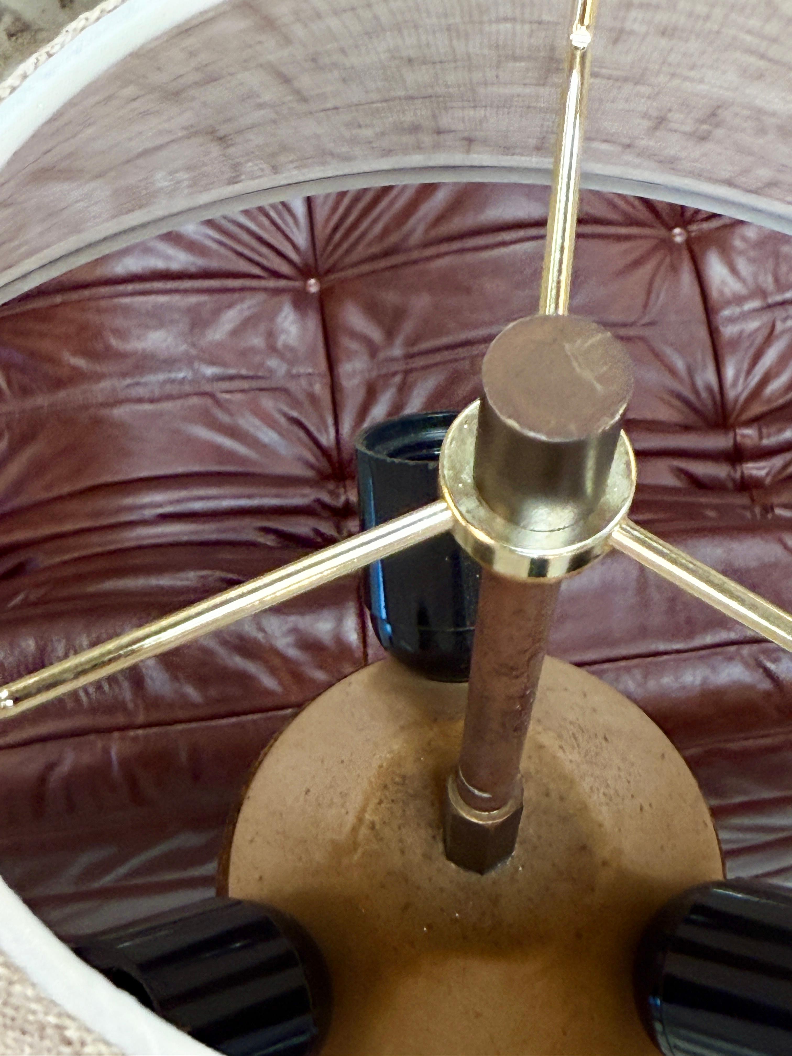 Lampadaire italien en laiton et marbre avec bras pivotant, années 1970 en vente 4