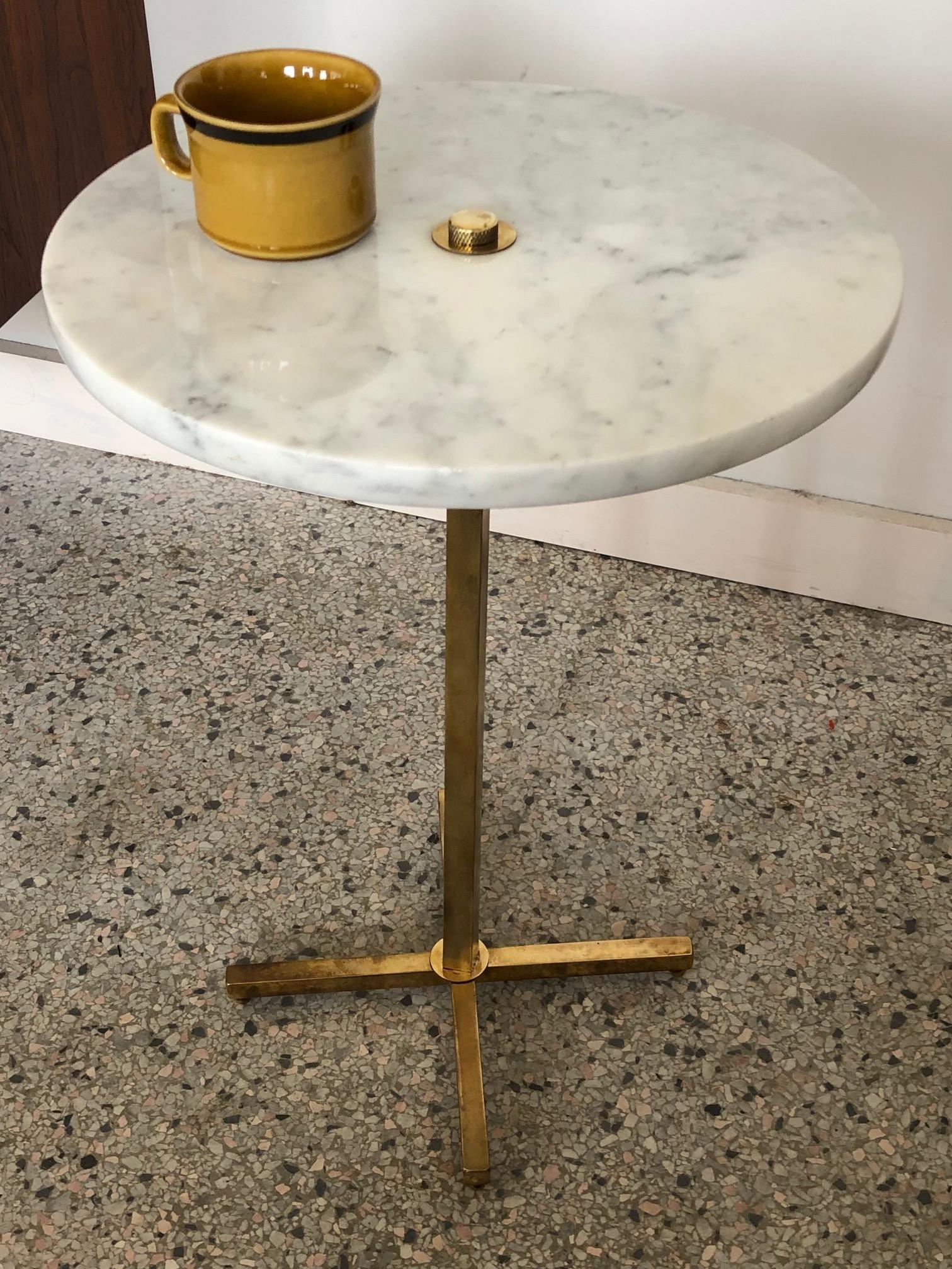 Italian Brass and Marble Occasional Table 1