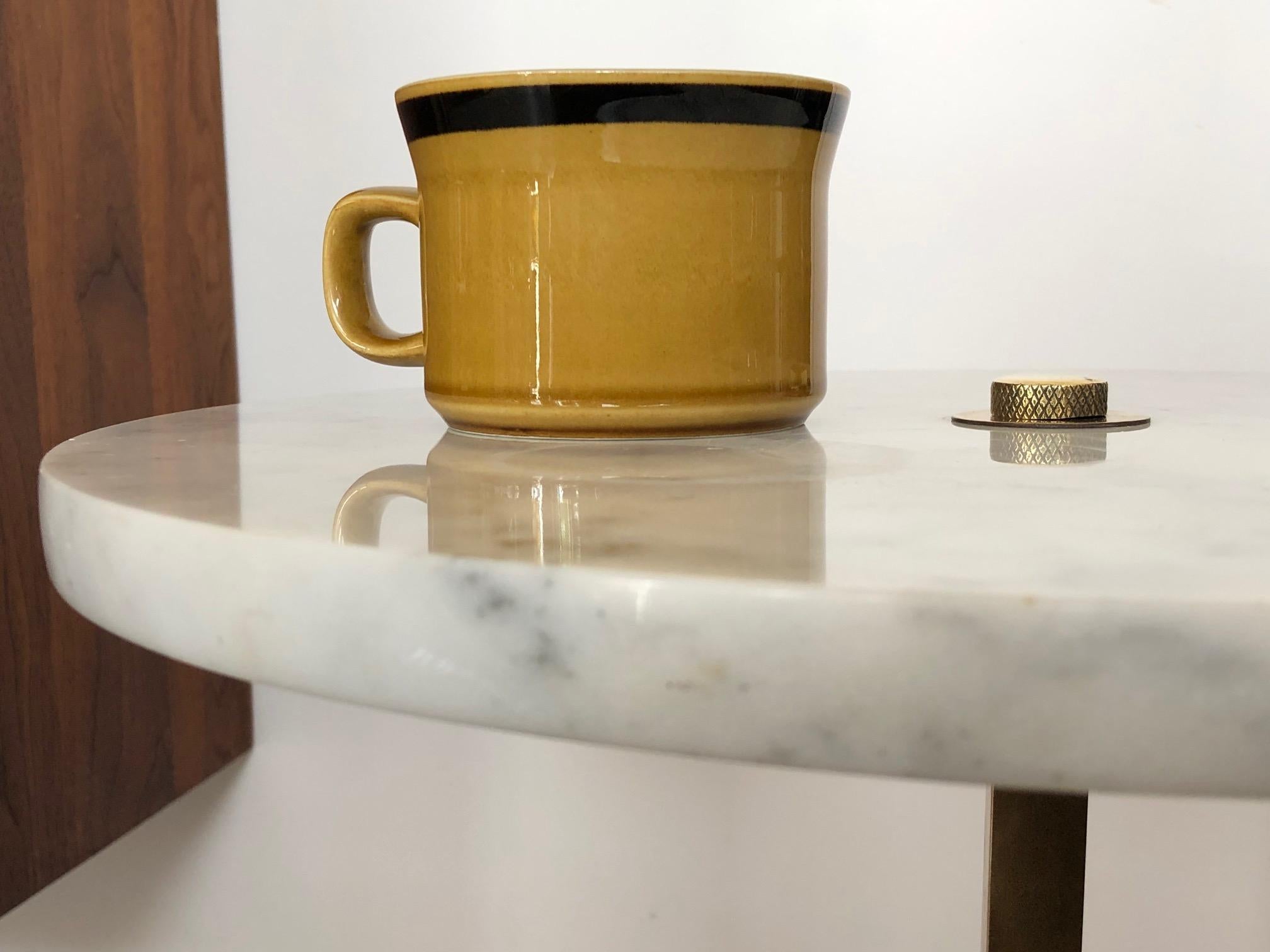 Italian Brass and Marble Occasional Table 3