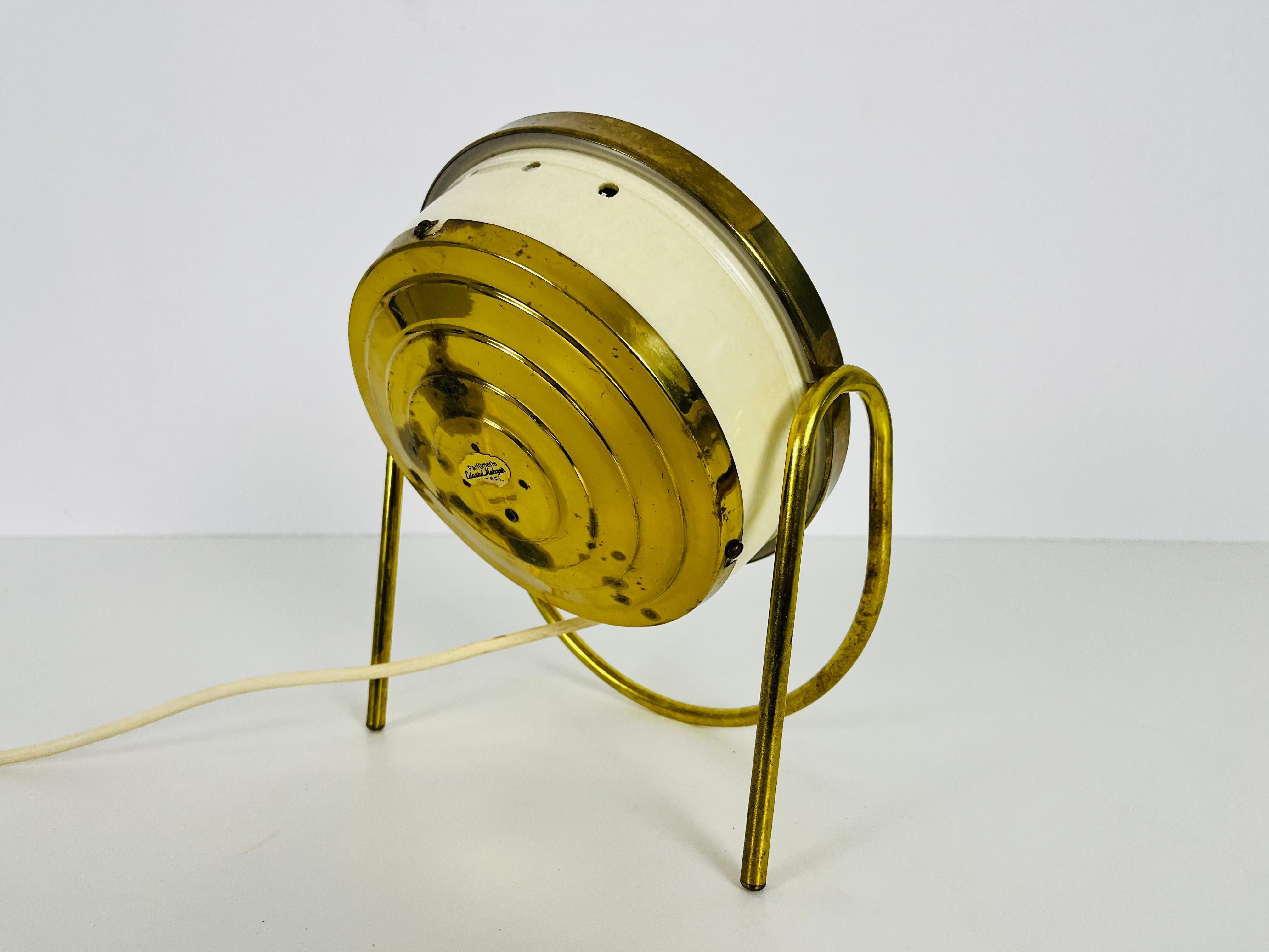 Italian Brass and Metal Table Mirror, 1960s, Italy For Sale 1
