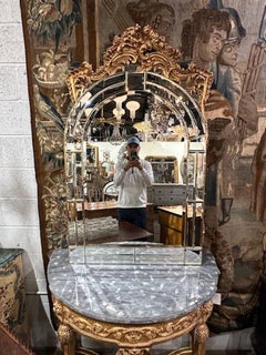 Italian Brass Arch Mirror