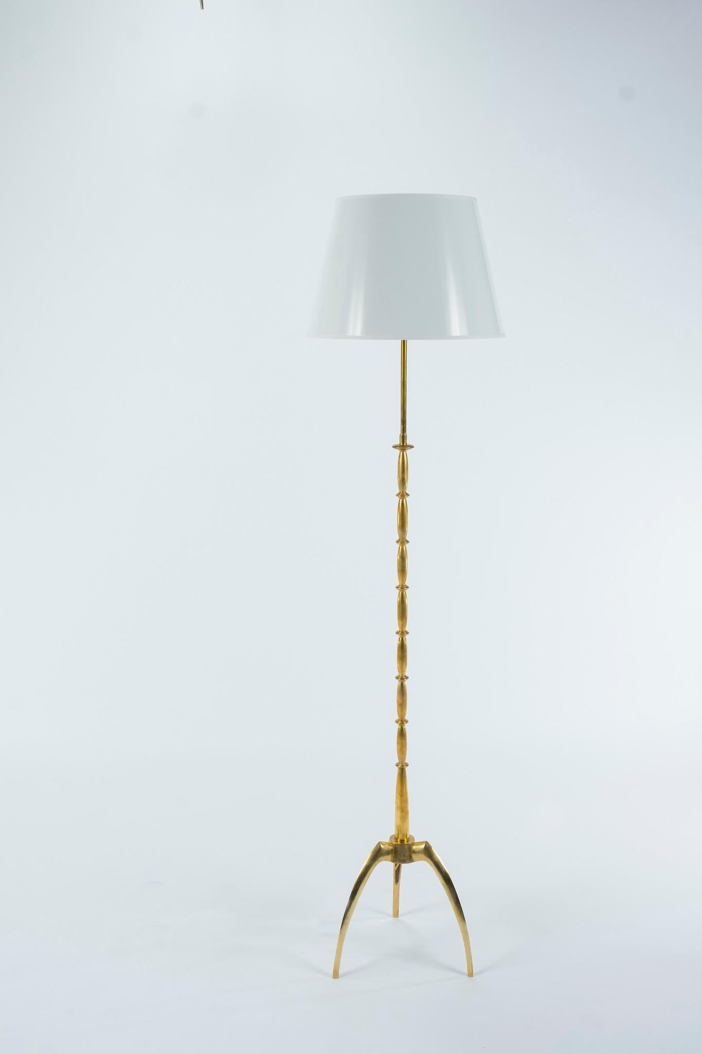 Italian Brass Atomic Floor Lamp 3