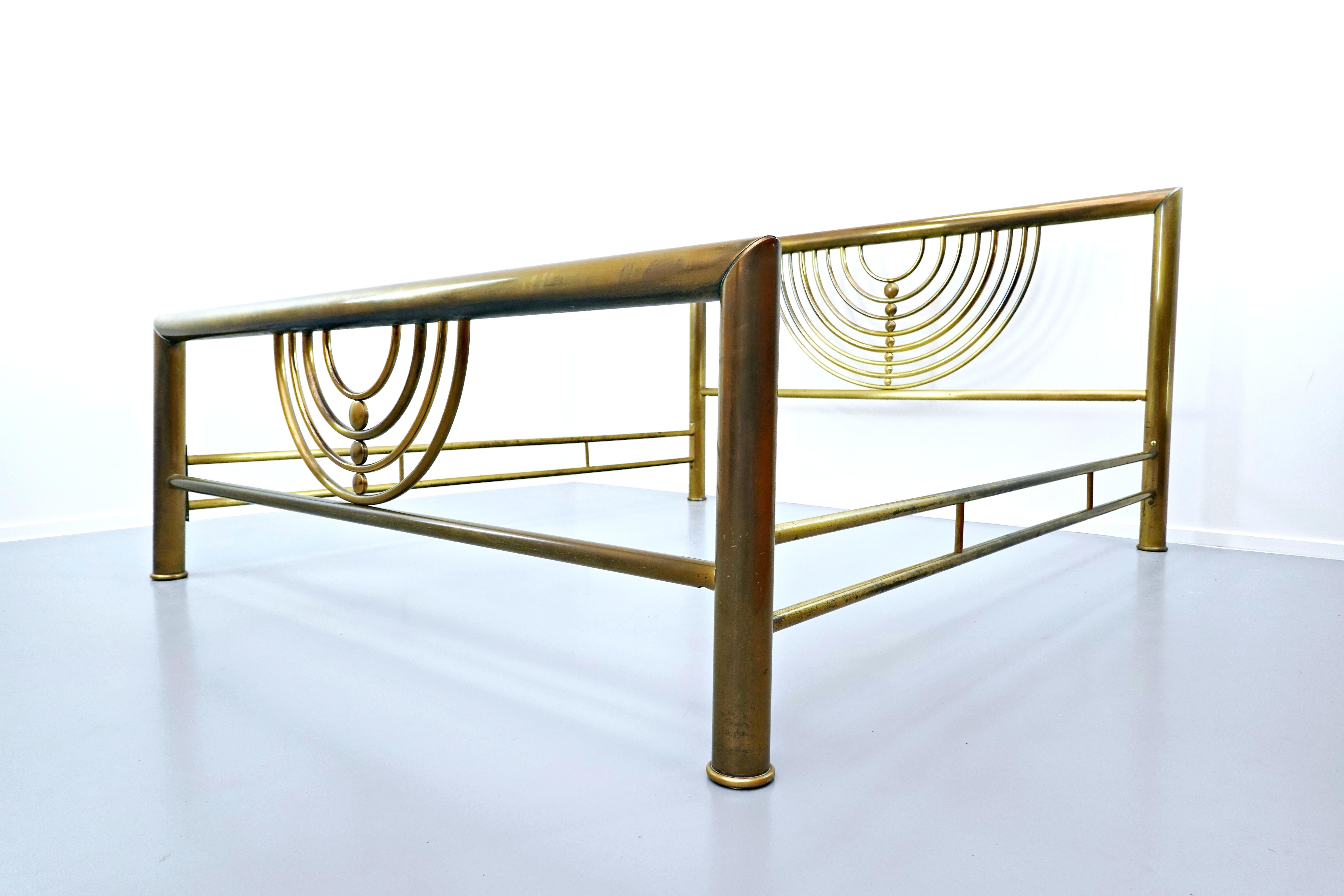 Italian brass bed.