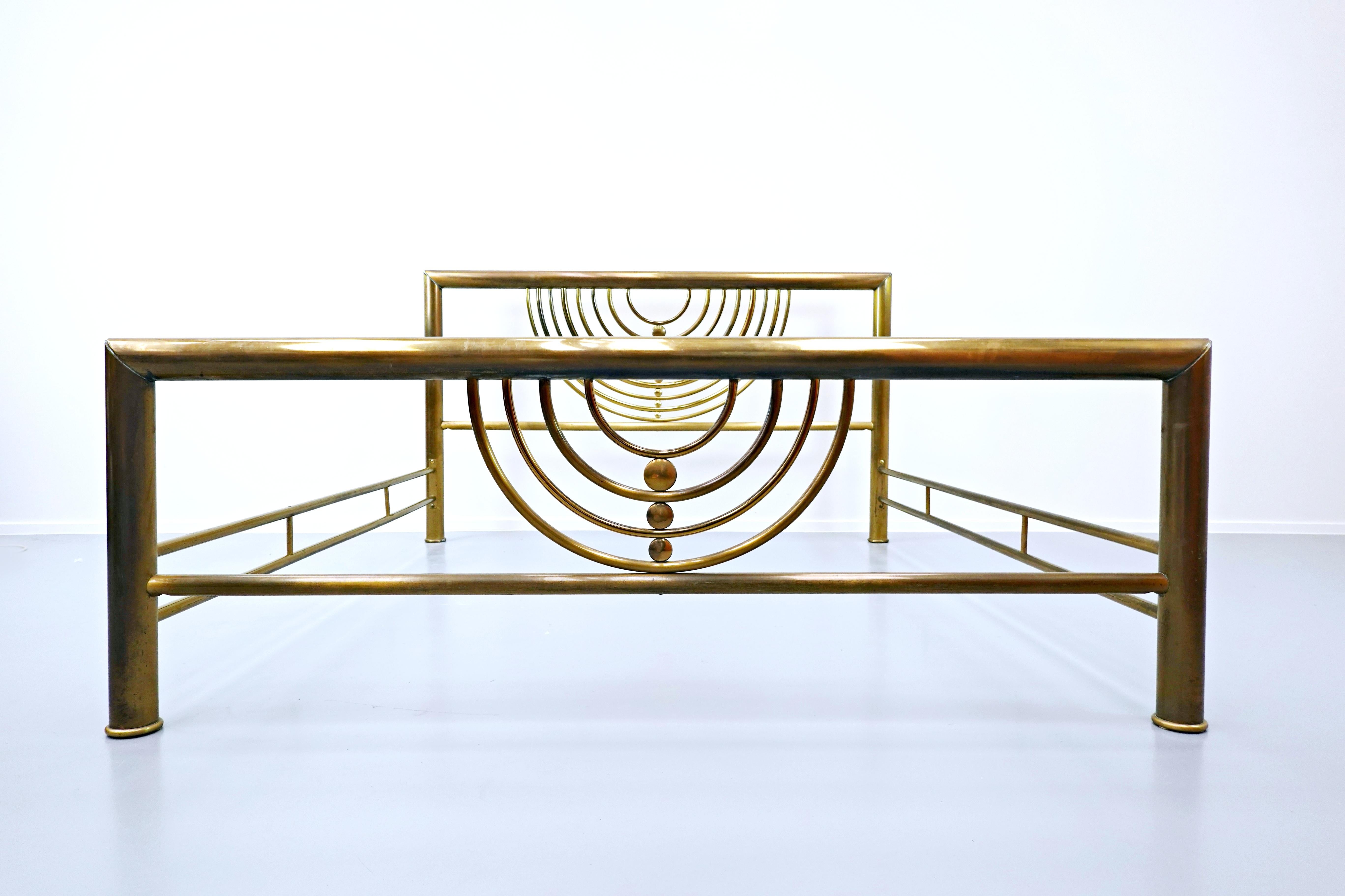 20th Century Italian Brass Bed For Sale