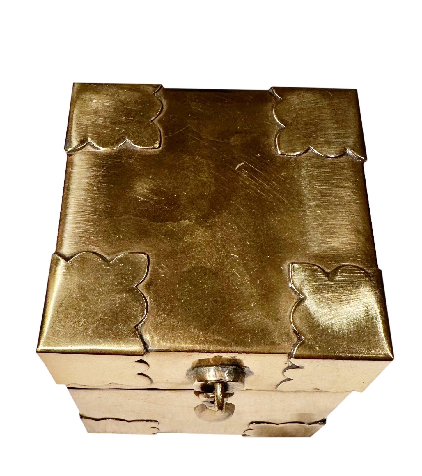 Italian Brass Box In Good Condition For Sale In Tampa, FL
