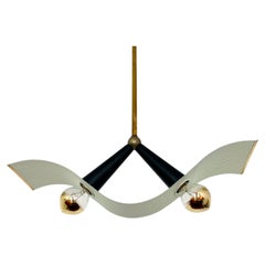 Italienische Deckenlampe aus Messing