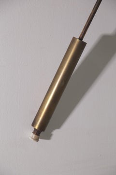 Italian brass ceiling light or wall lamp with 6 rays