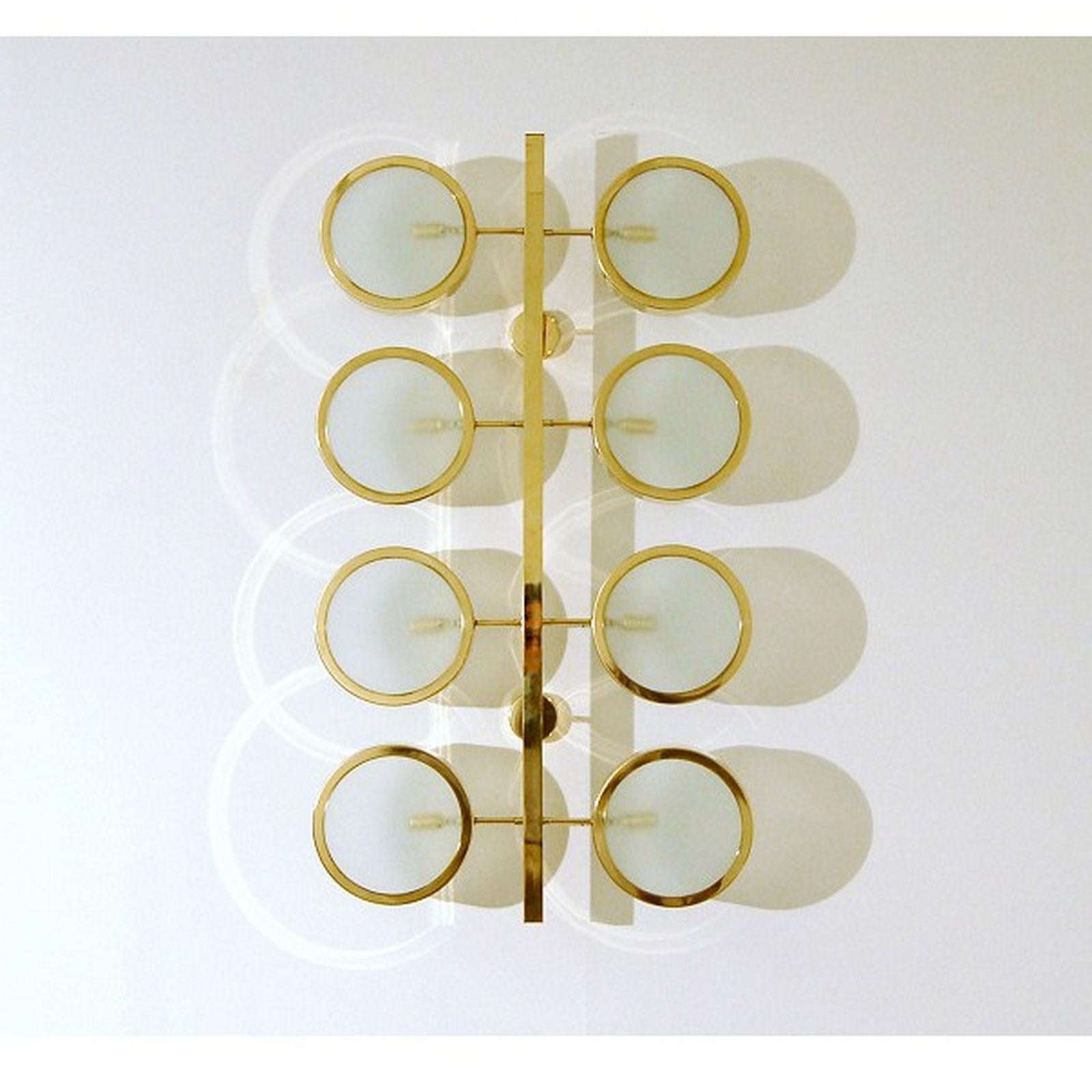 Italienische Deckenleuchte oder Wandleuchte aus Messing in der Art von Bruno Gatta im Zustand „Neu“ im Angebot in Bochum, NRW