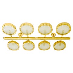 Plafón o aplique italiano de latón a la manera de Bruno Gatta