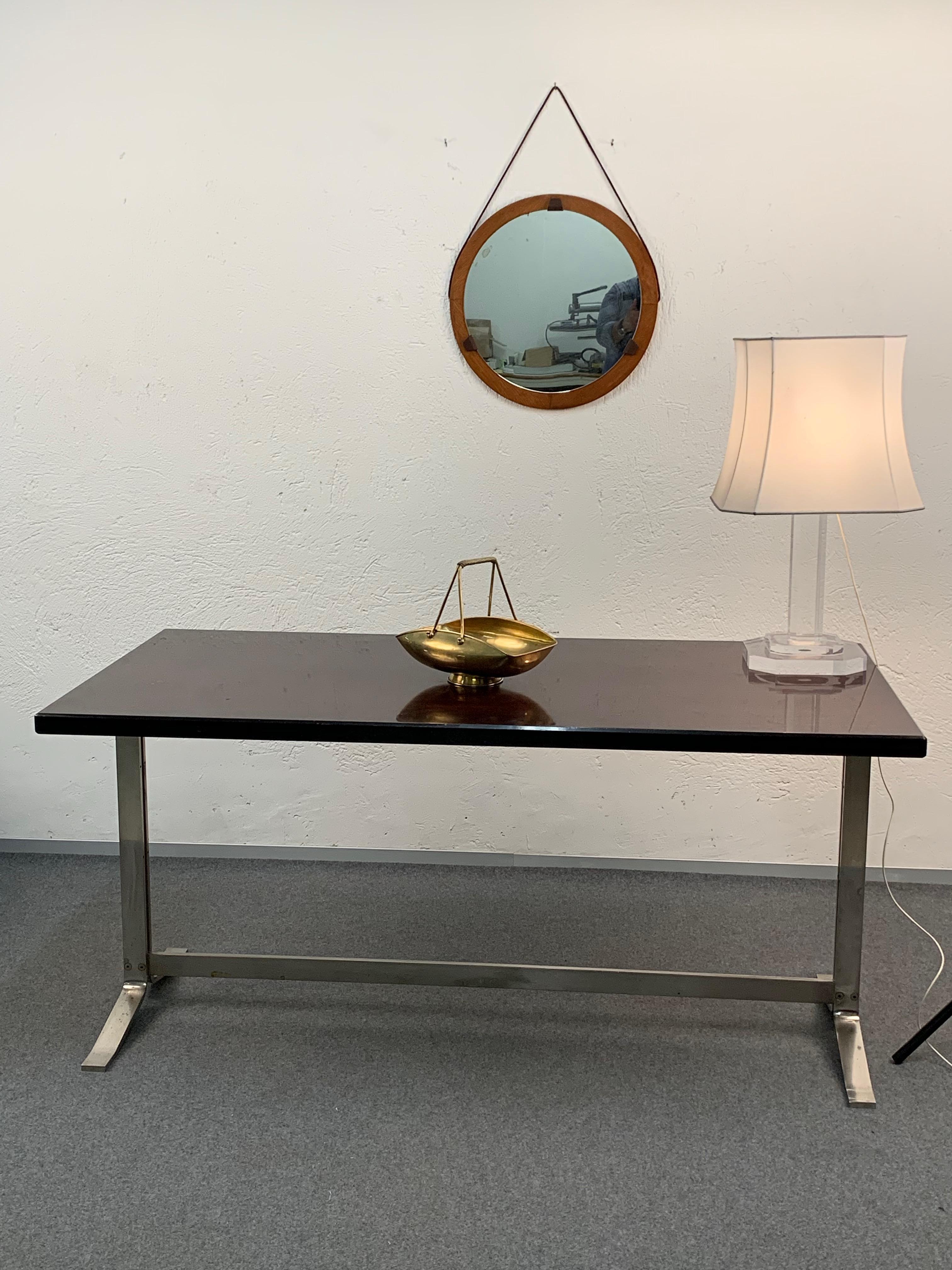 Centre de table italien en laiton des années 1950, bol, Italie, années 1950 en vente 4